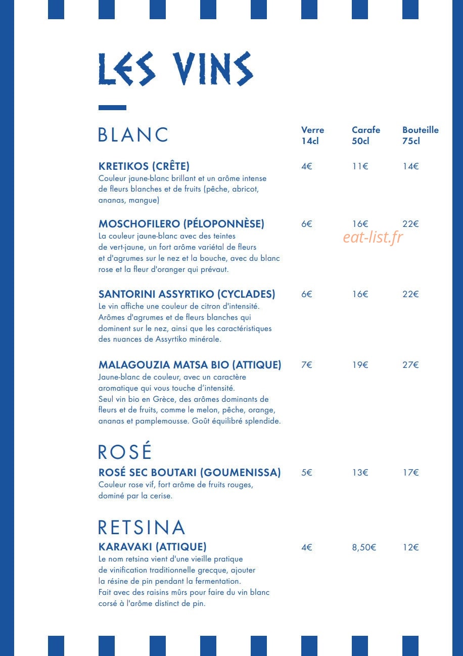 La maison des cyclades — carte page 6