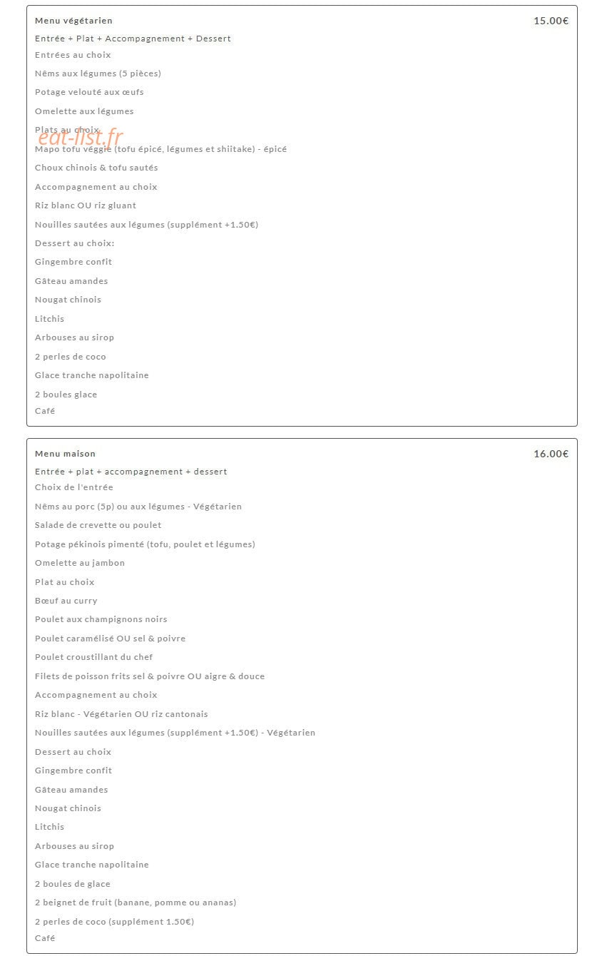 La Maison du Bonheur — carte page 16