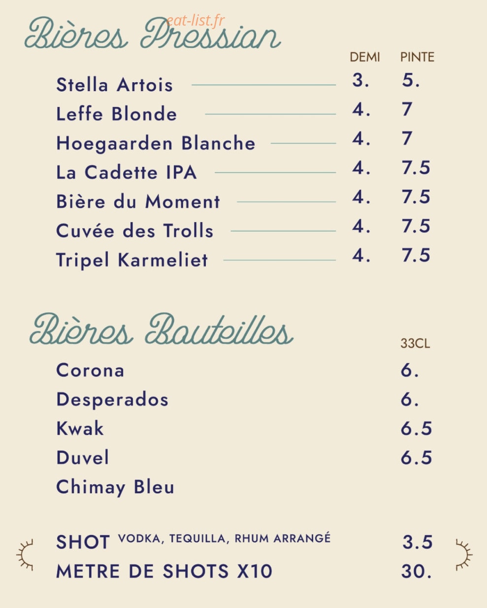La Marchandise — carte page 6