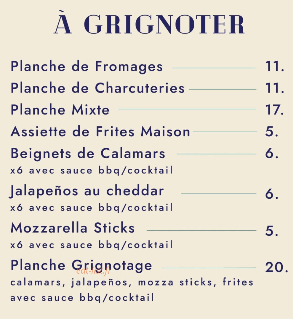 La Marchandise — carte page 1