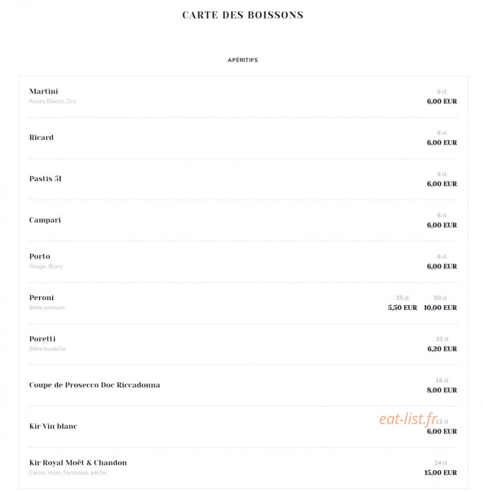 La Romanella — carte page 5