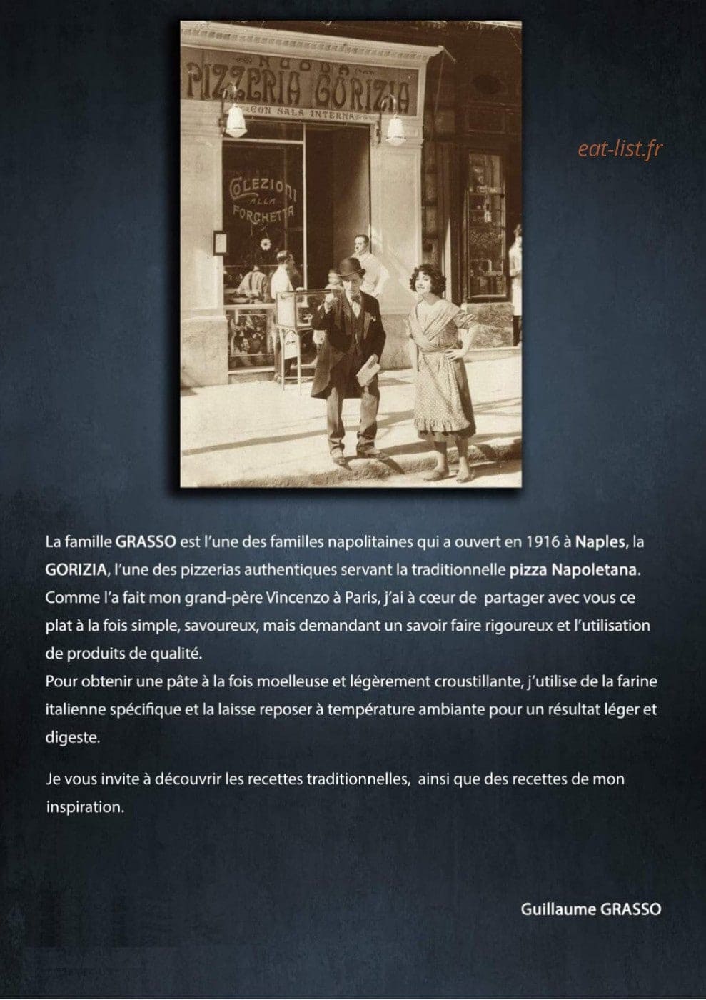 La Vera Pizza Napoletana — carte page 1