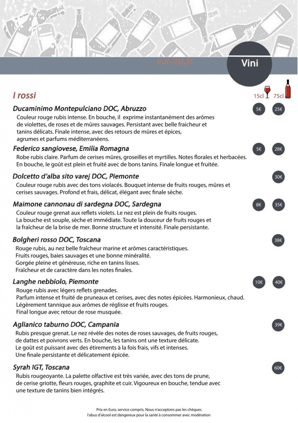La Vera Pizza Napoletana — carte page 7
