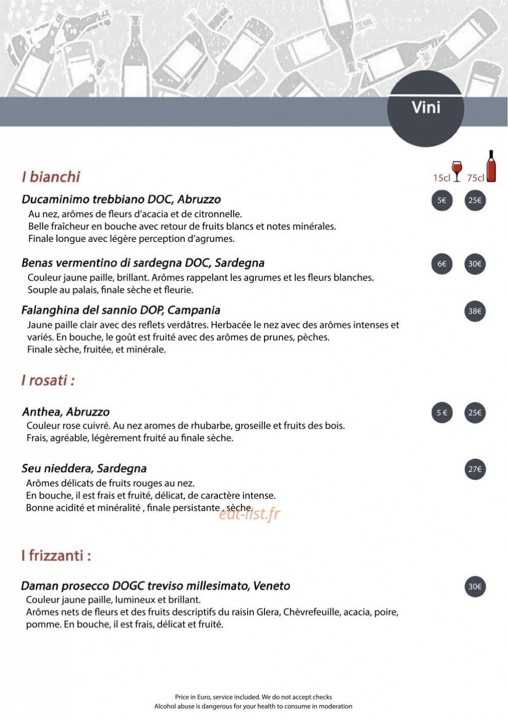 La Vera Pizza Napoletana — carte page 8