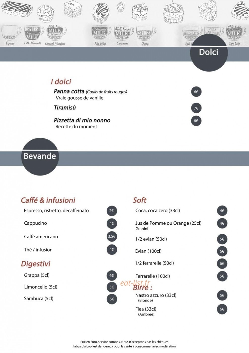 La Vera Pizza Napoletana — carte page 5