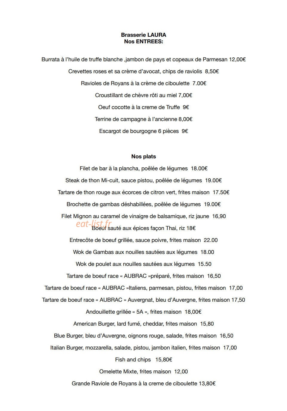 Laura — carte page 1