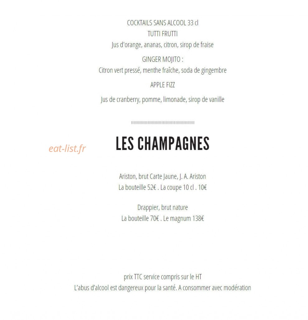 Le Café du Commerce — carte page 10