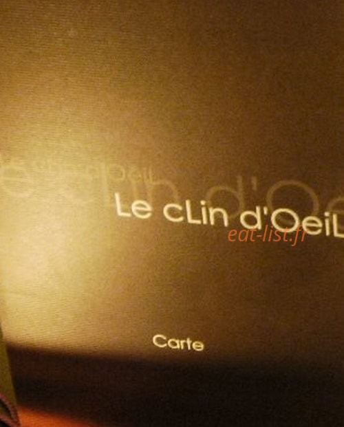 Le Clin D’œil — carte page 1
