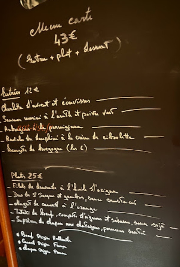 Le Clin D’œil — carte page 2
