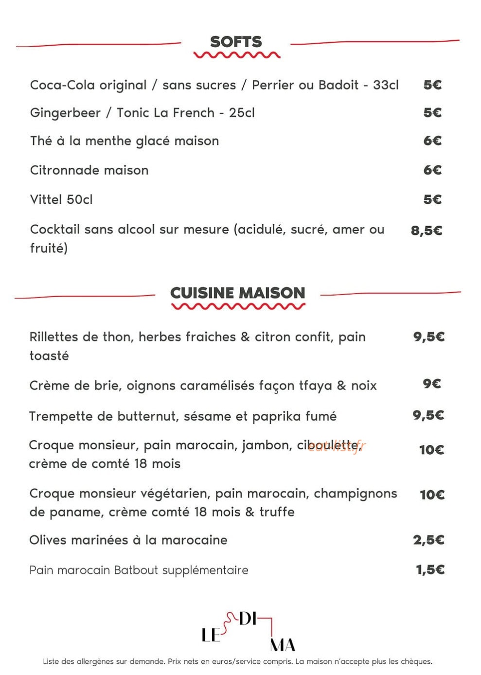 Le Dima — carte page 1