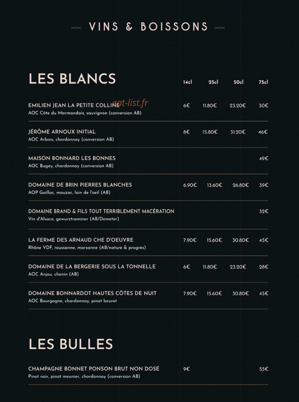 Le Felix Faure — carte page 6