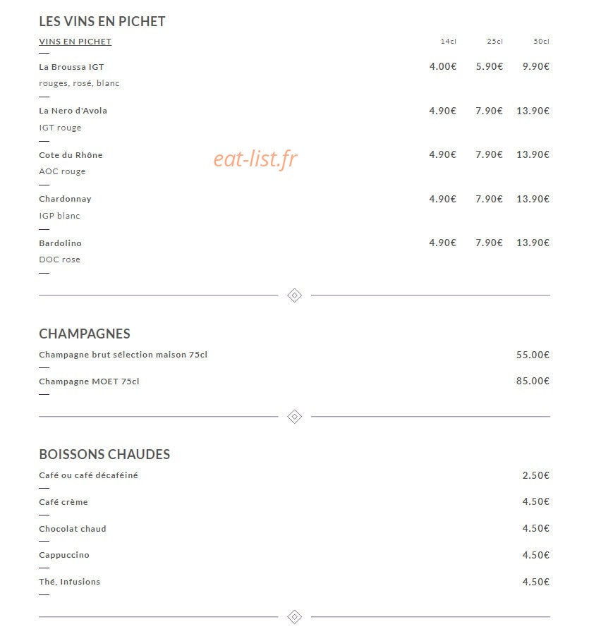 Le Filippo — carte page 9