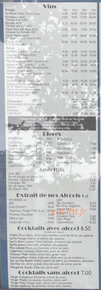 Le Lutetia — carte page 3