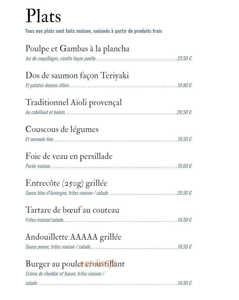 Le Marché — carte page 4