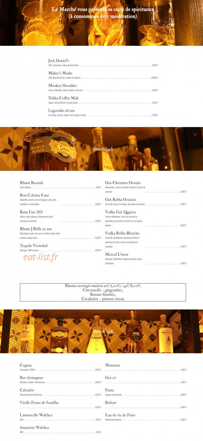 Le Marché — carte page 12
