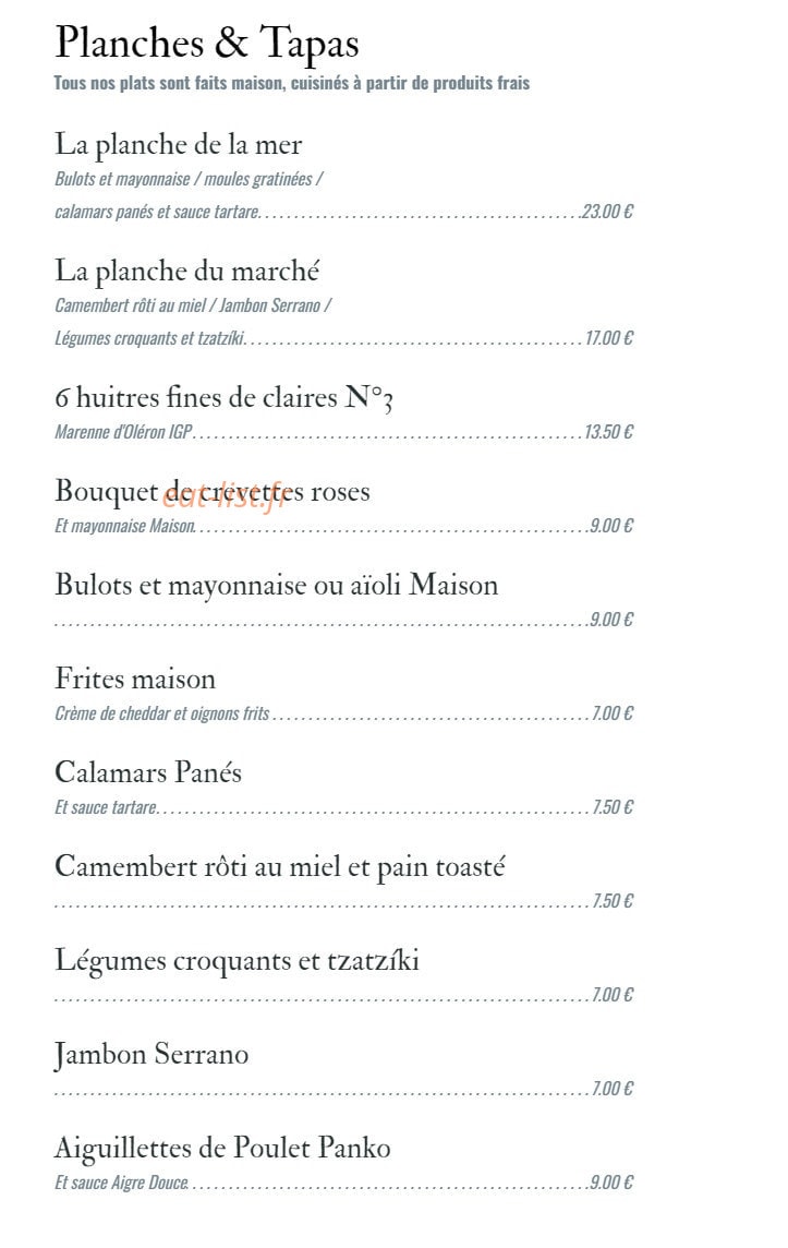 Le Marché — carte page 6