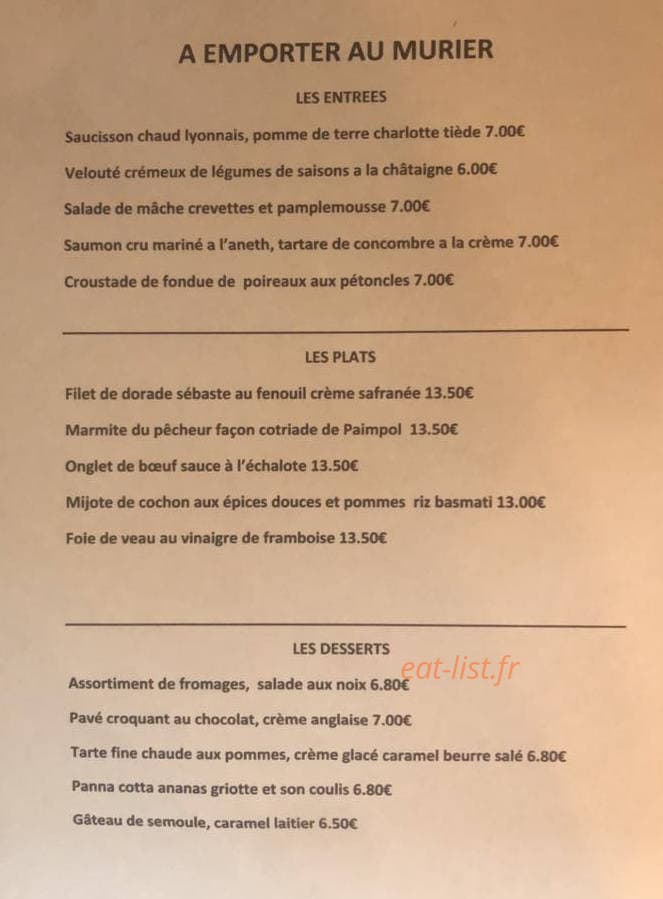 Le murier — carte page 1