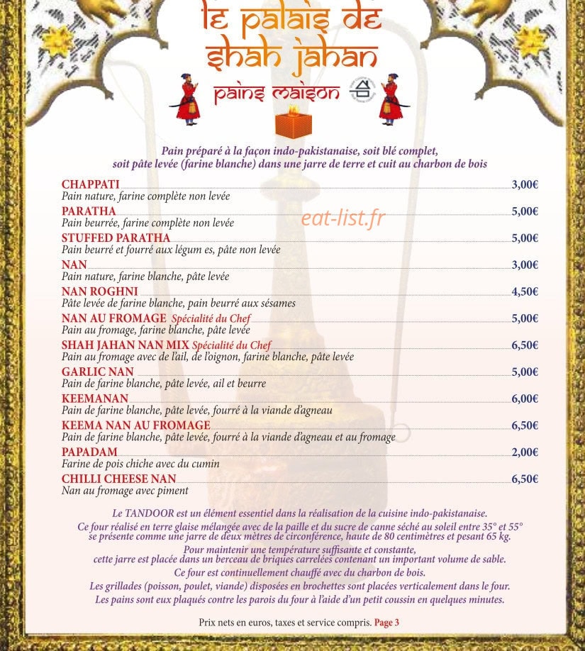 Le palais de shah jahan — carte page 7