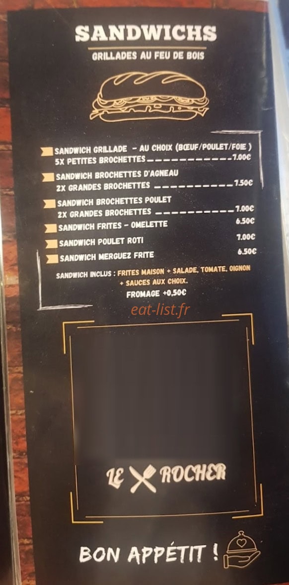 Le Rocher — carte page 6
