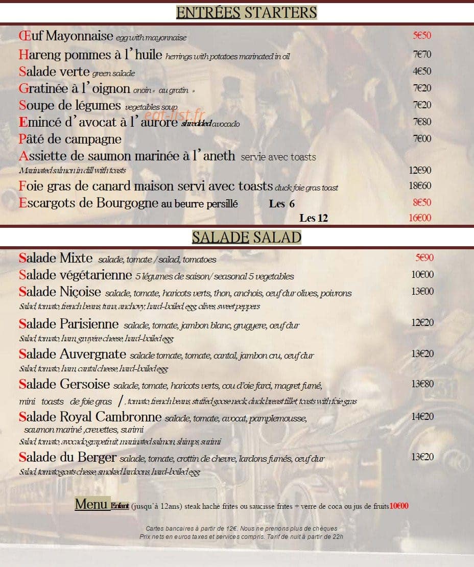 Le Royal Cambronne — carte page 1