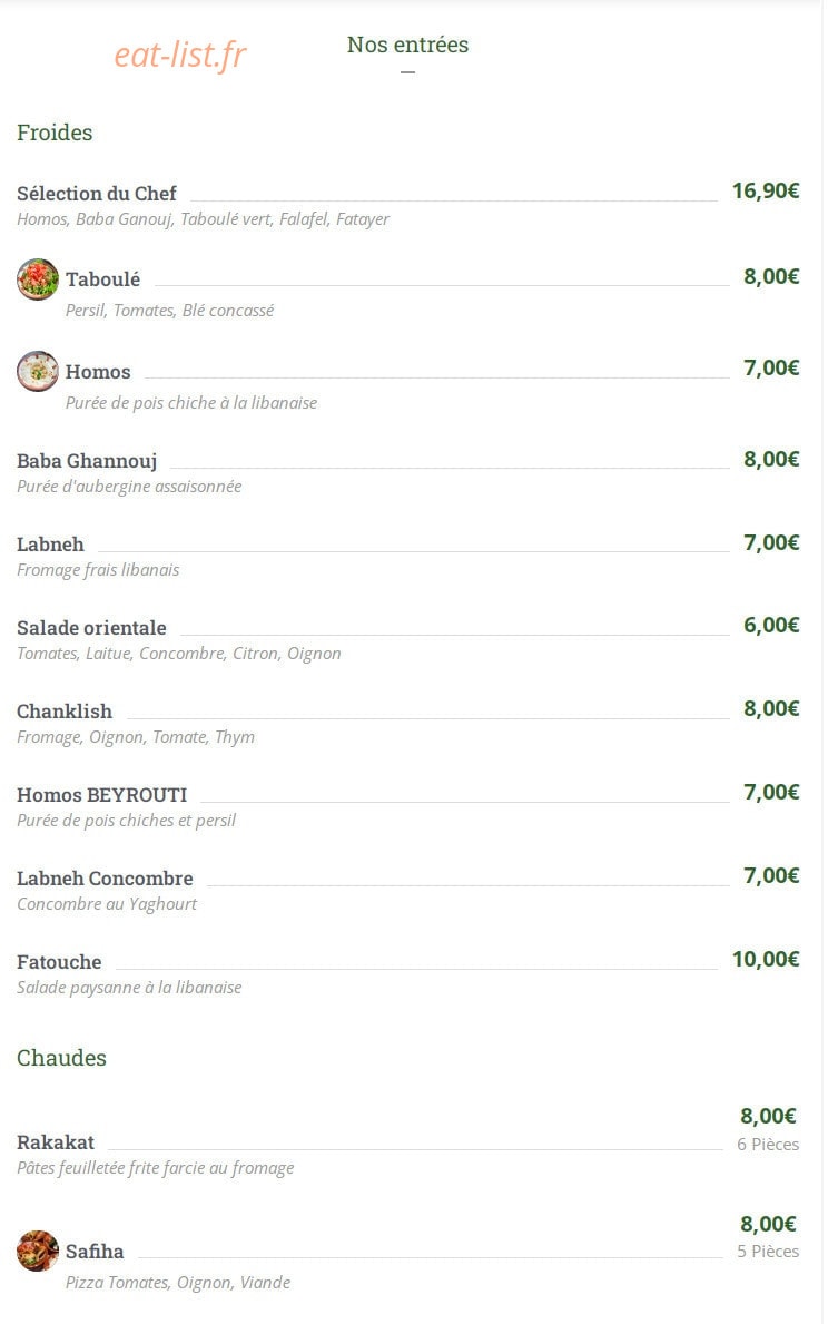 Les Cèdres du Liban — carte page 2