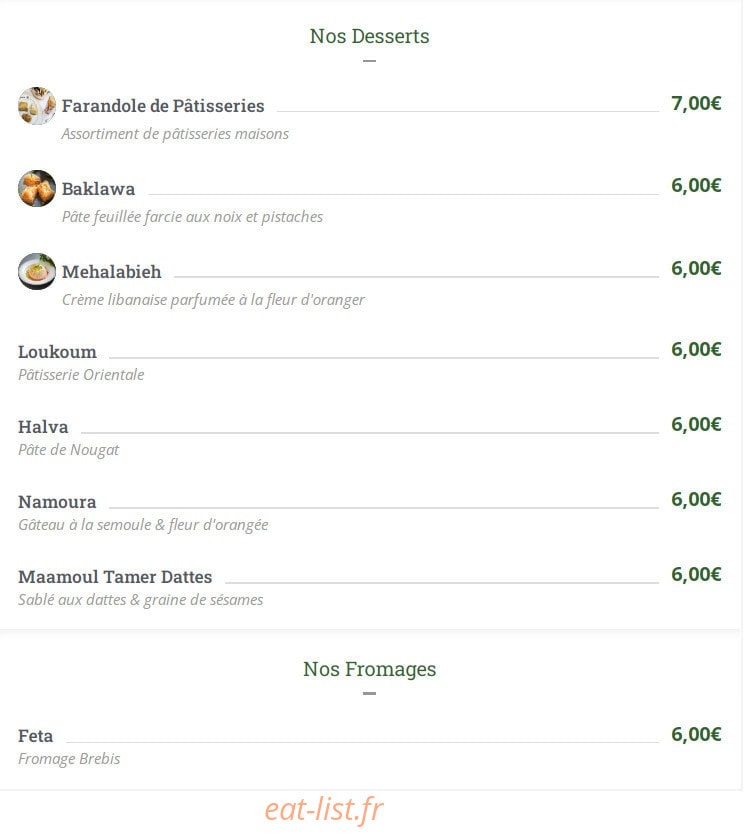 Les Cèdres du Liban — carte page 5