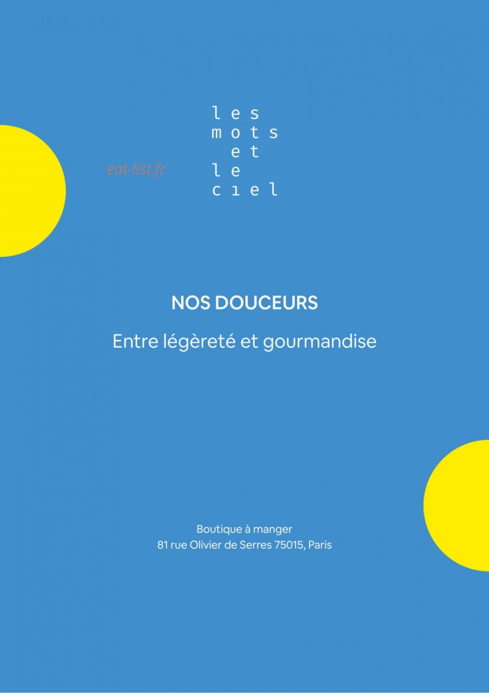 Les Mots et Le Ciel — carte page 9