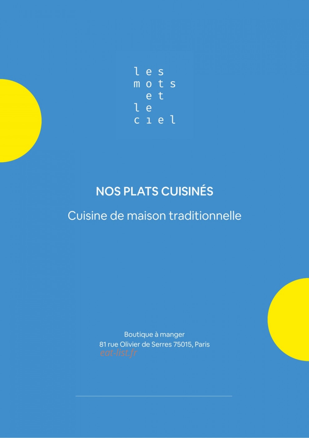 Les Mots et Le Ciel — carte page 7