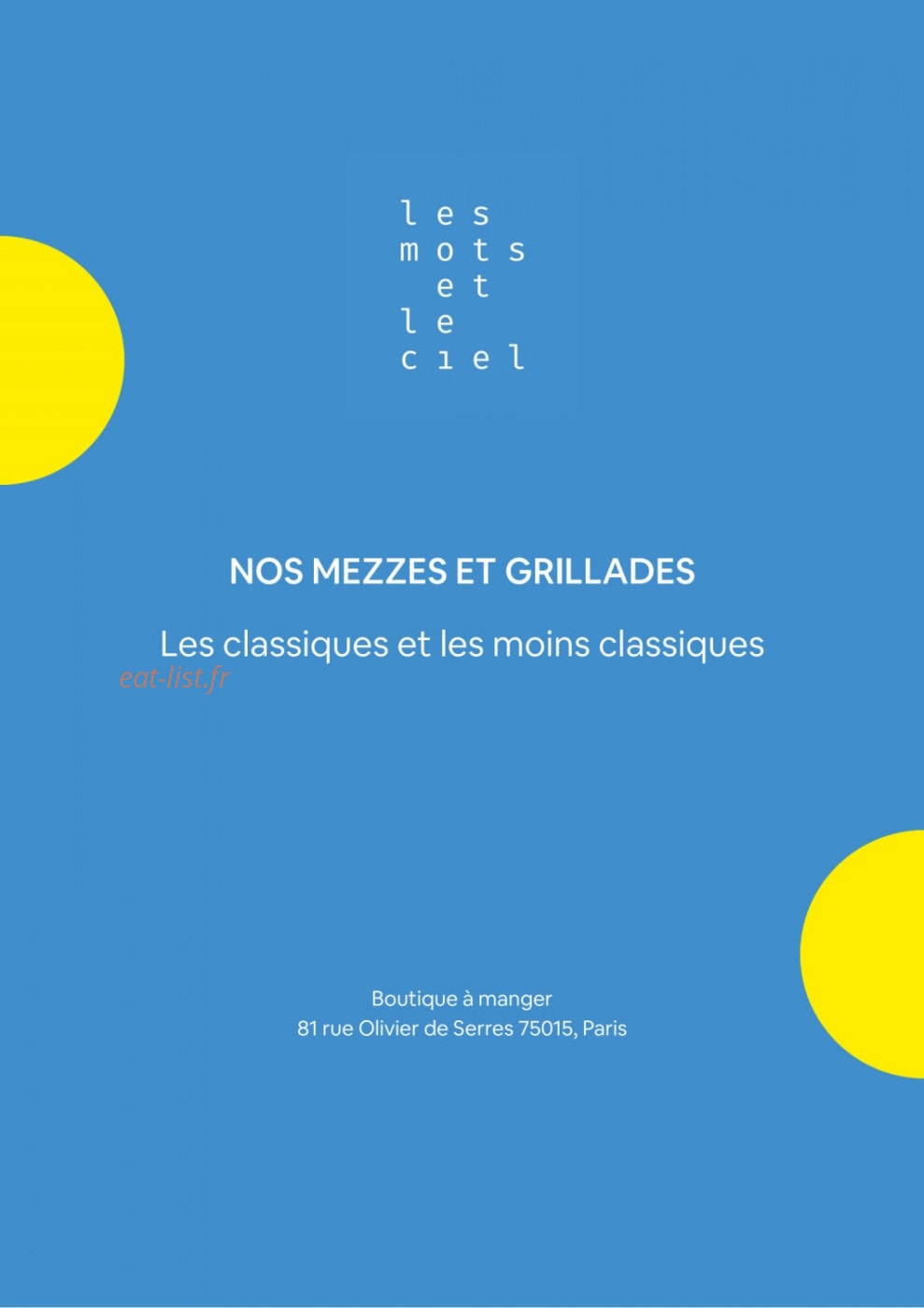 Les Mots et Le Ciel — carte page 5