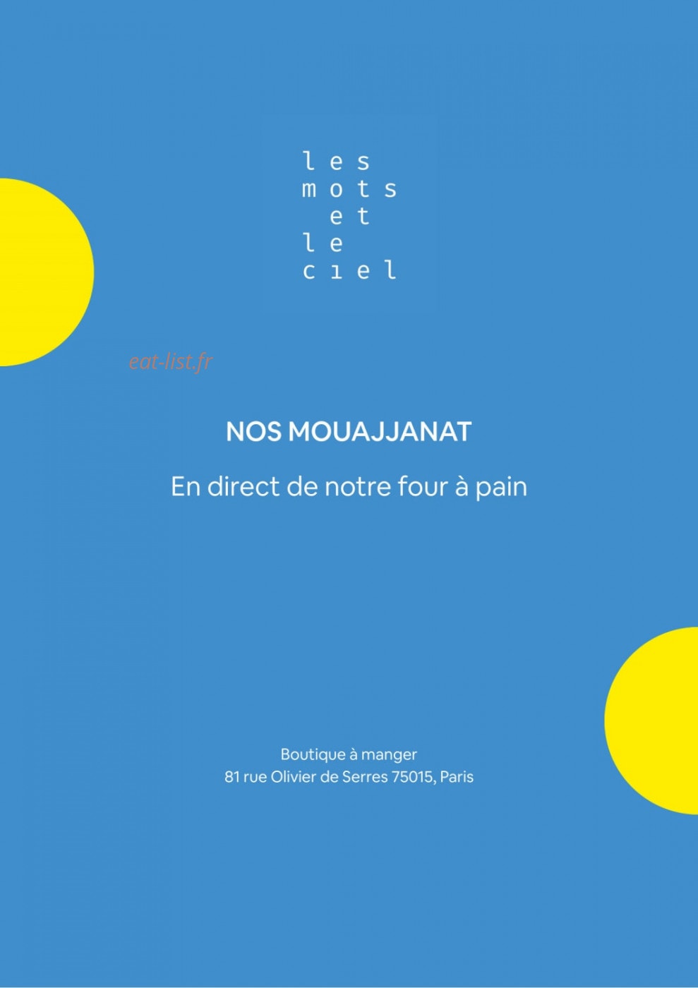 Les Mots et Le Ciel — carte page 3