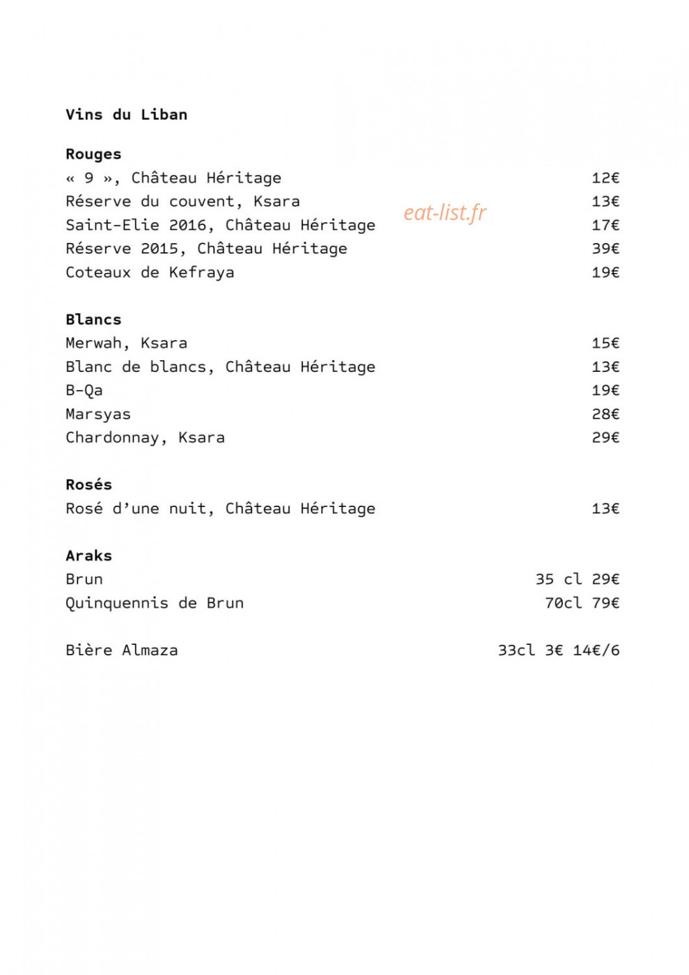 Les Mots et Le Ciel — carte page 13