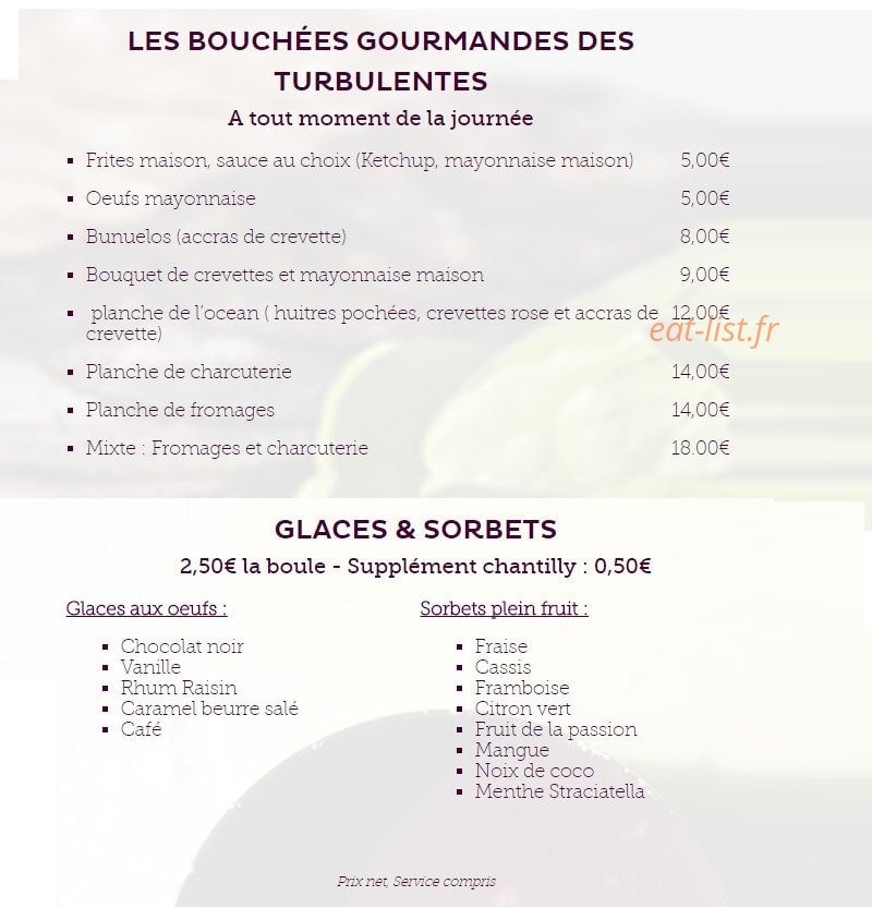 Les Turbulentes — carte page 2