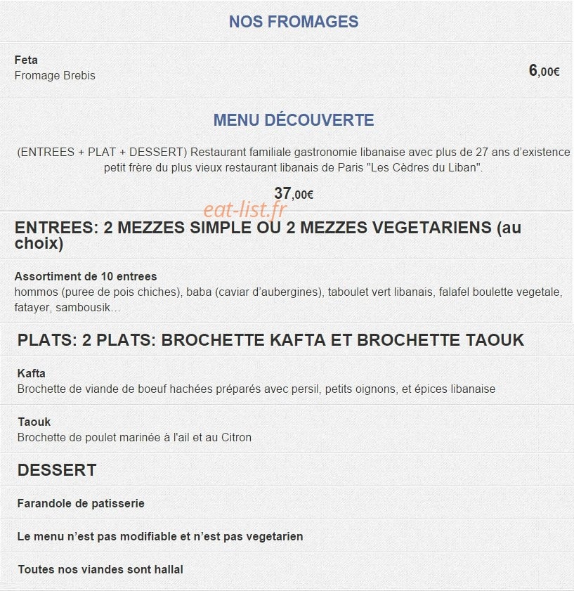 Les Vignes du Liban — carte page 5