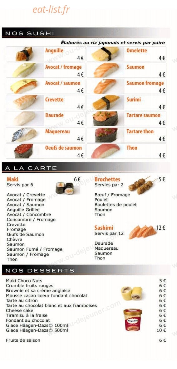 maki night — carte page 4