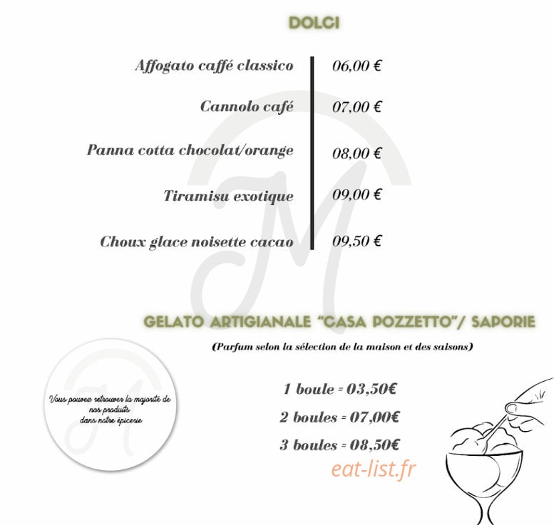 Mille Grazie — carte page 8