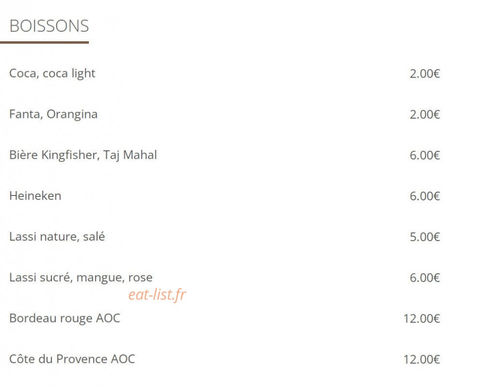 Mumbai Lounge — carte page 7