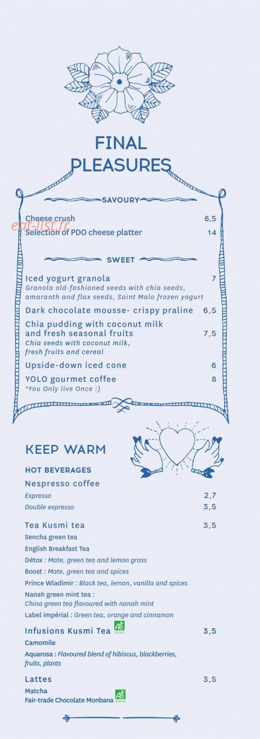 N’Cafe — carte page 4