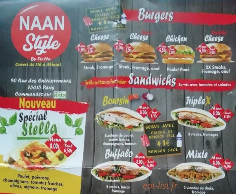 Naan style — carte page 3