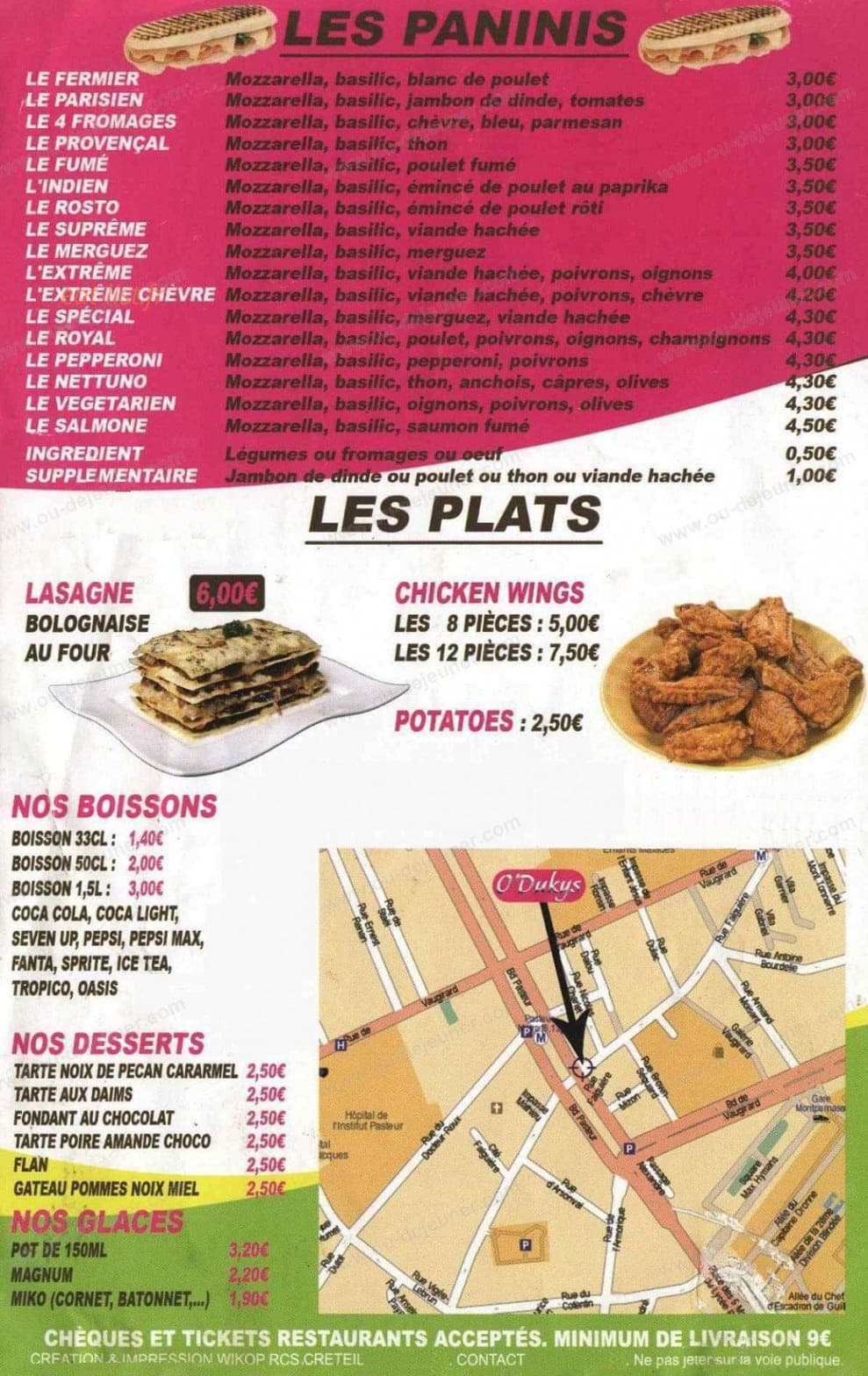 O'Dukys — carte page 4