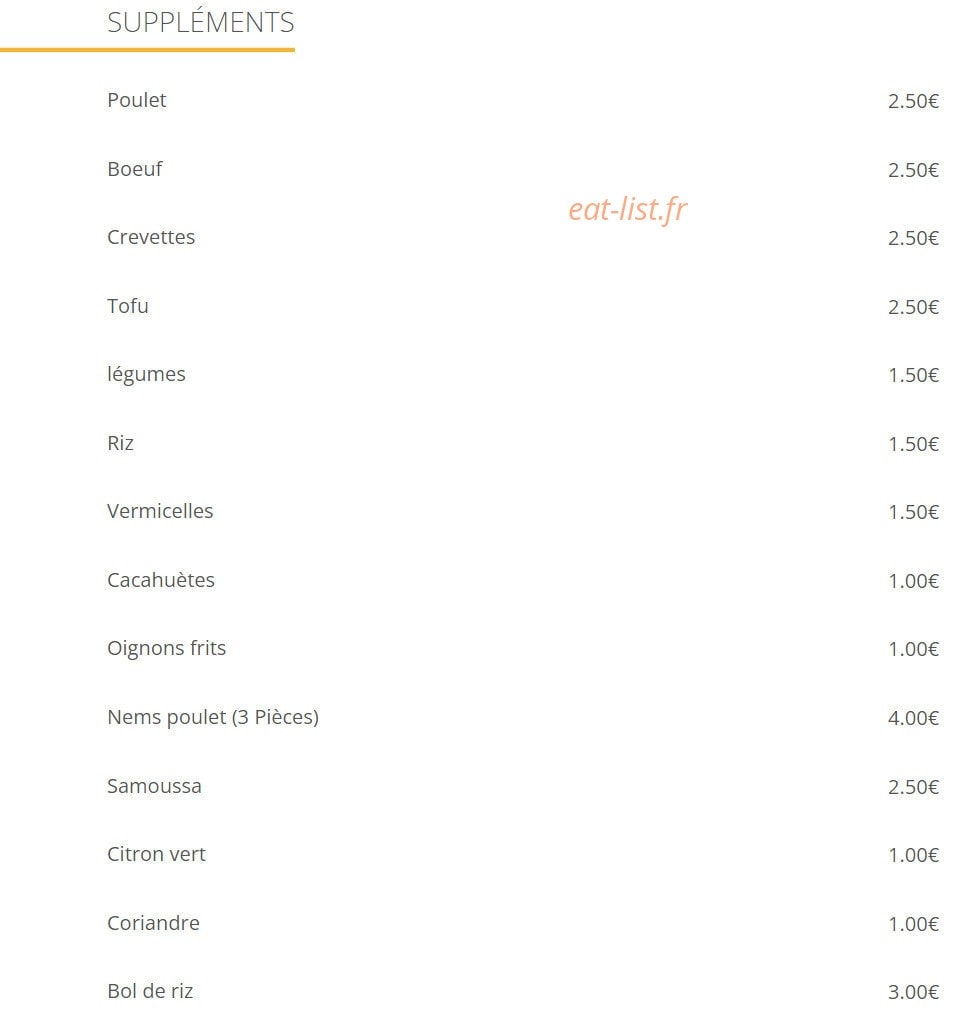 Ô Phuket's — carte page 4