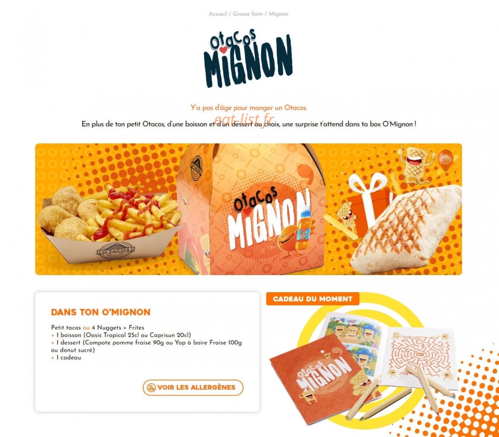 O'Tacos — carte page 7