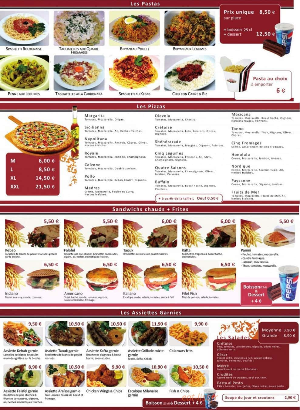 Oh Mamie Cafe — carte page 4