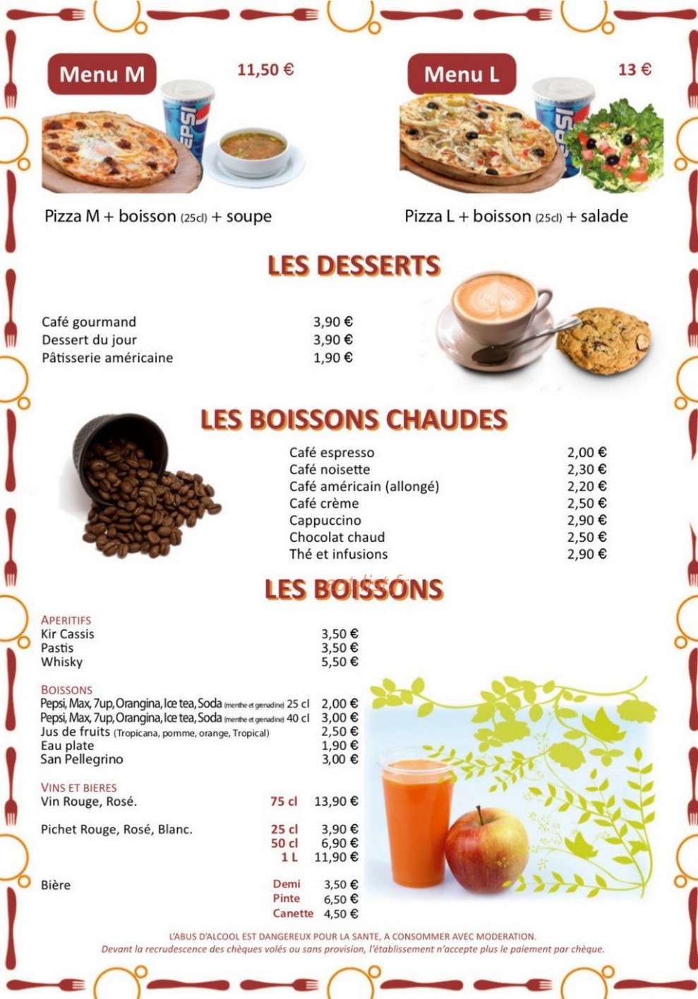 Oh Mamie Cafe — carte page 3