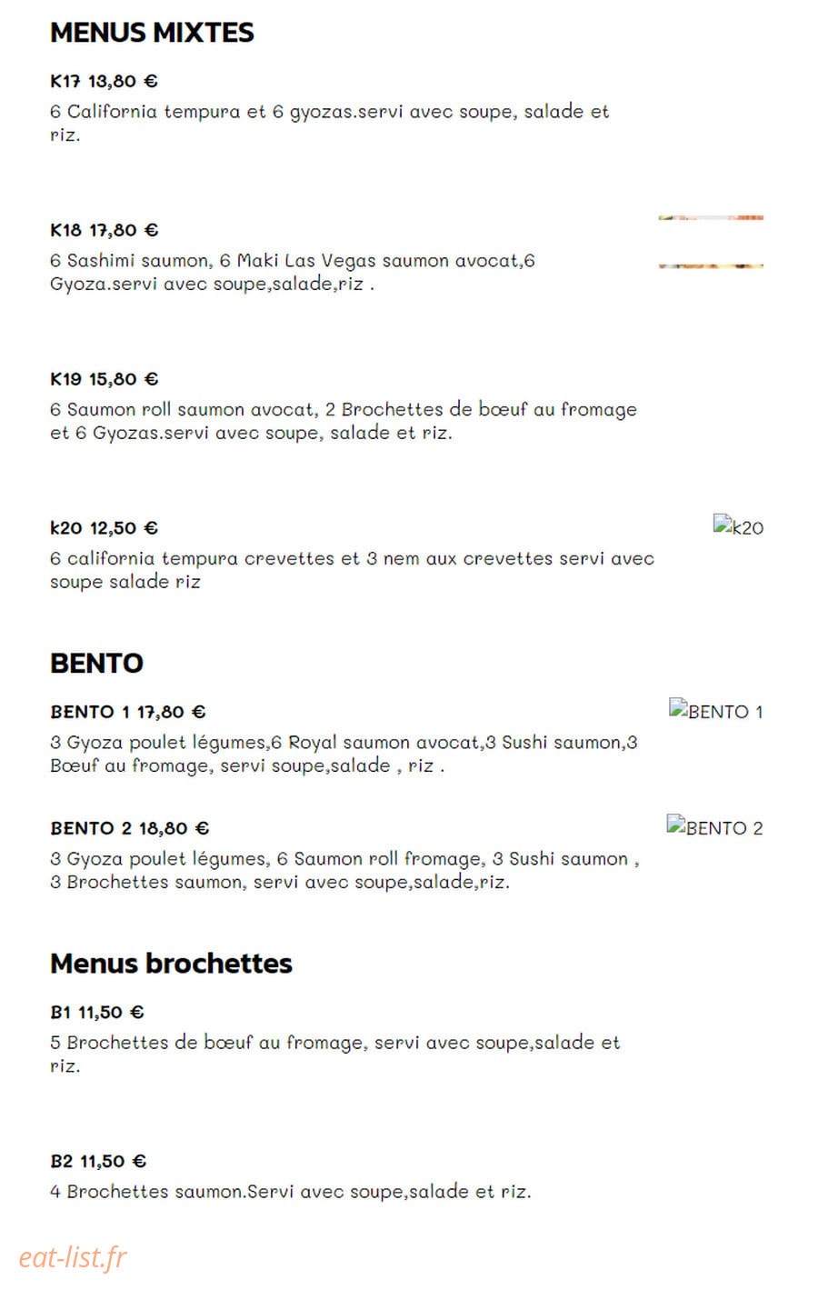 Okito Wok — carte page 3