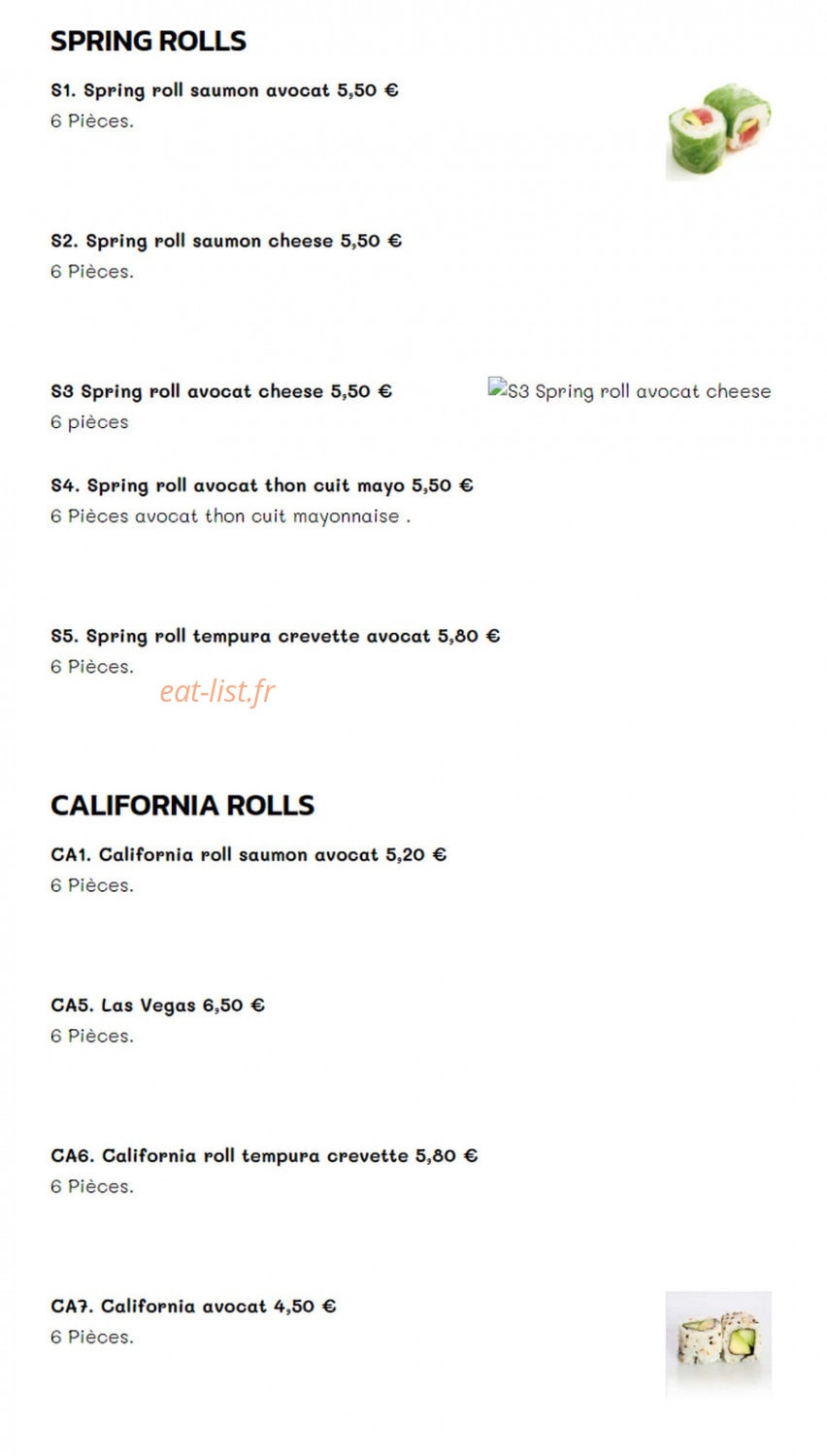 Okito Wok — carte page 7