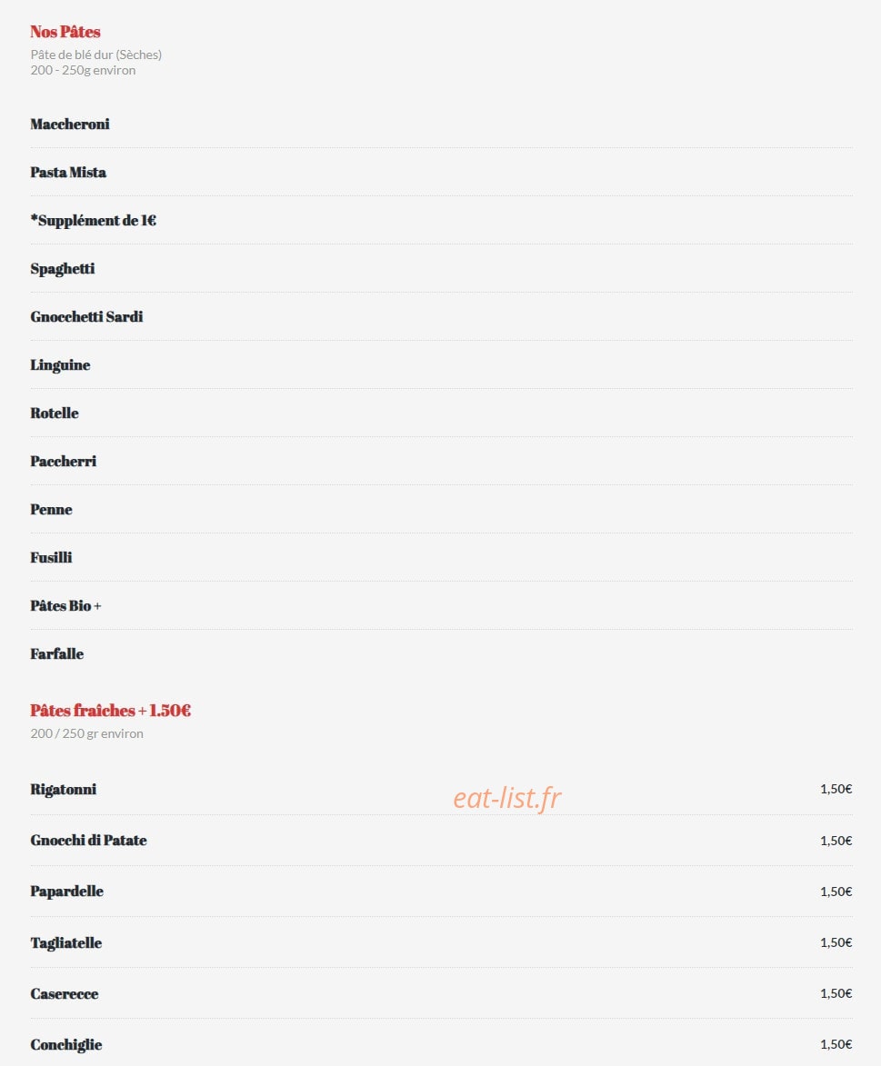 Pasta Del Nonno — carte page 2