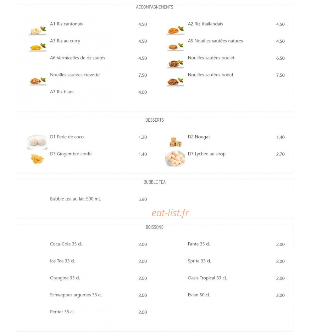 Petit wok — carte page 4