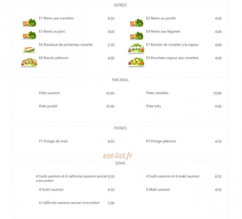 Petit wok — carte page 2
