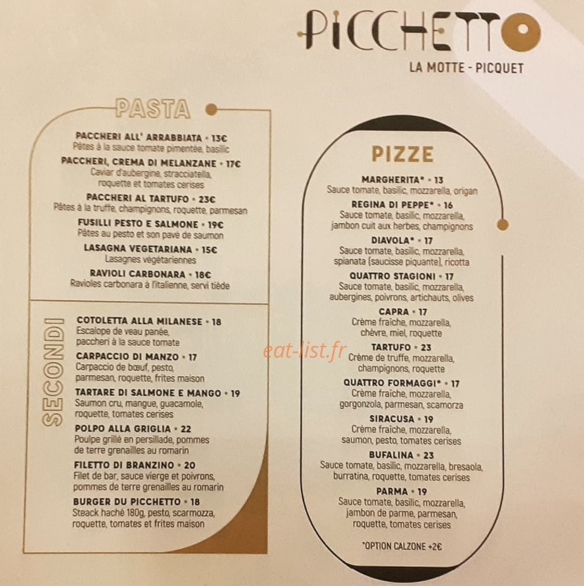 Picchetto — carte page 1