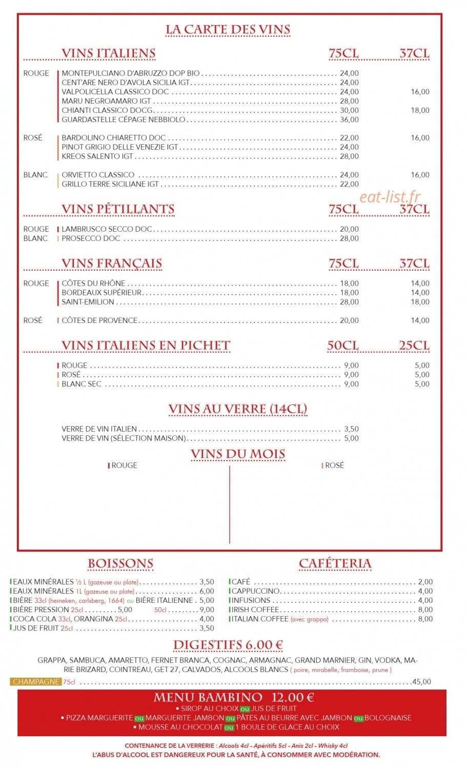Pizza Flora — carte page 4